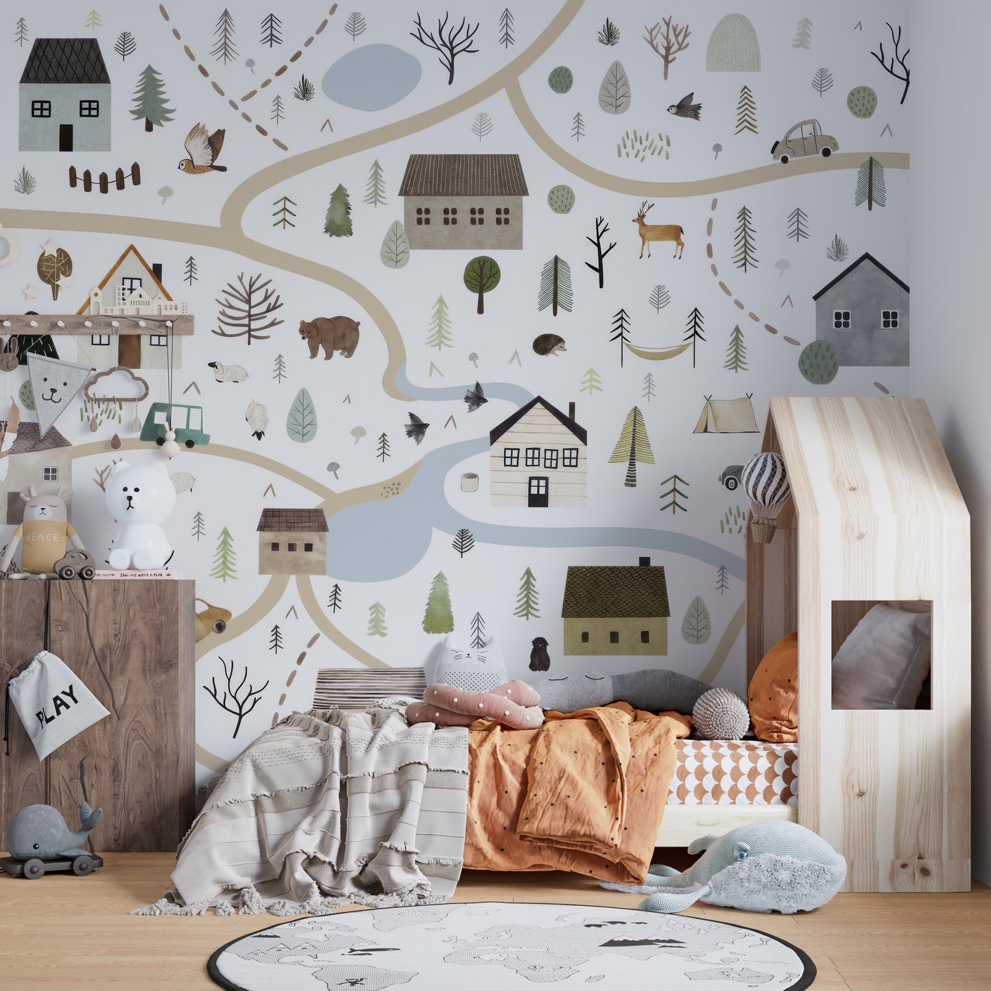 Countryside Charm Wall Mural