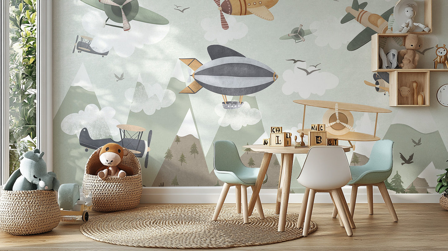 Skyward Adventure Wall Mural