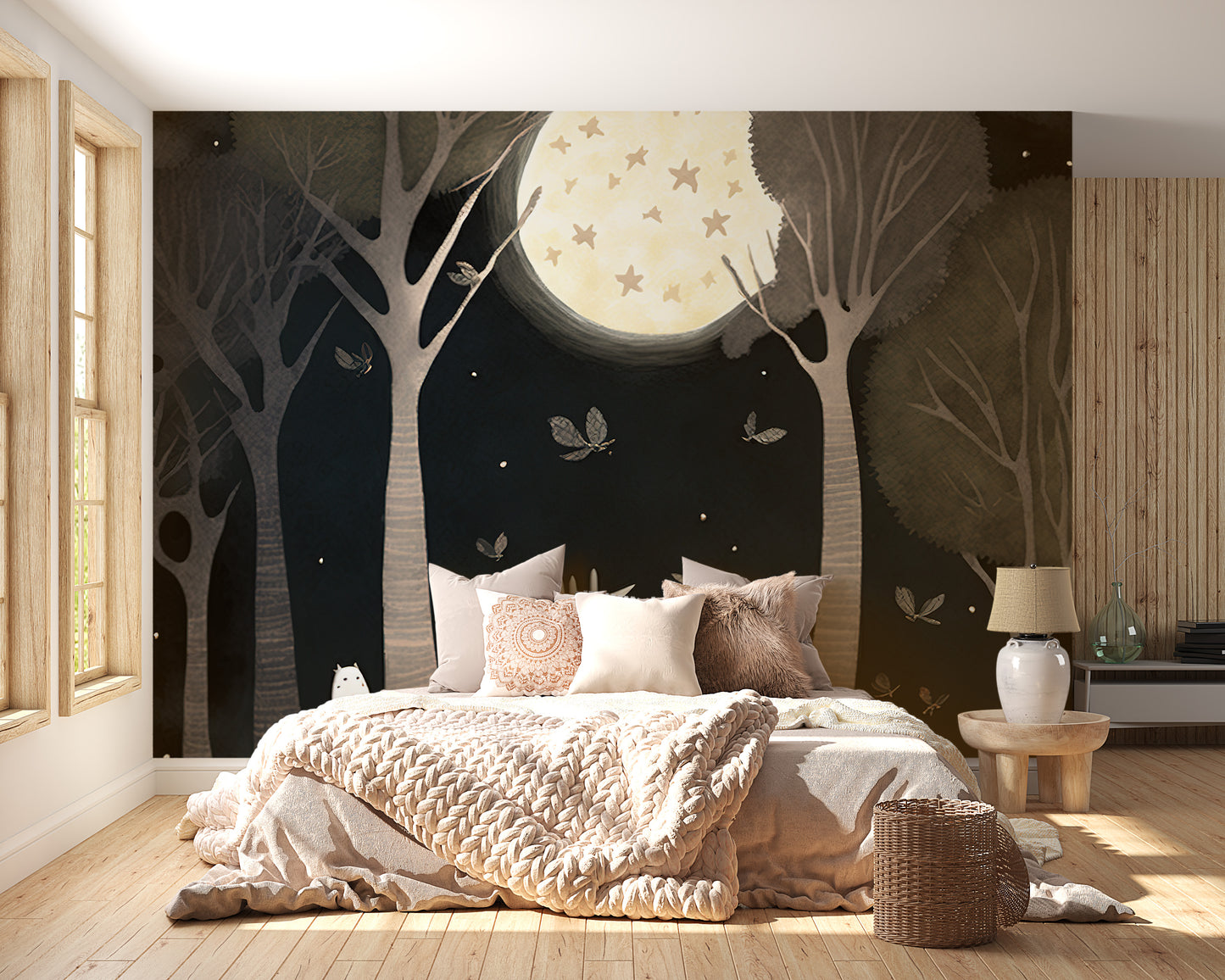 Starry Night Friendship Wall Mural