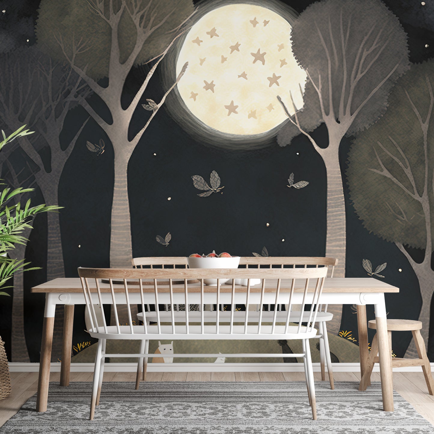 Starry Night Friendship Wall Mural