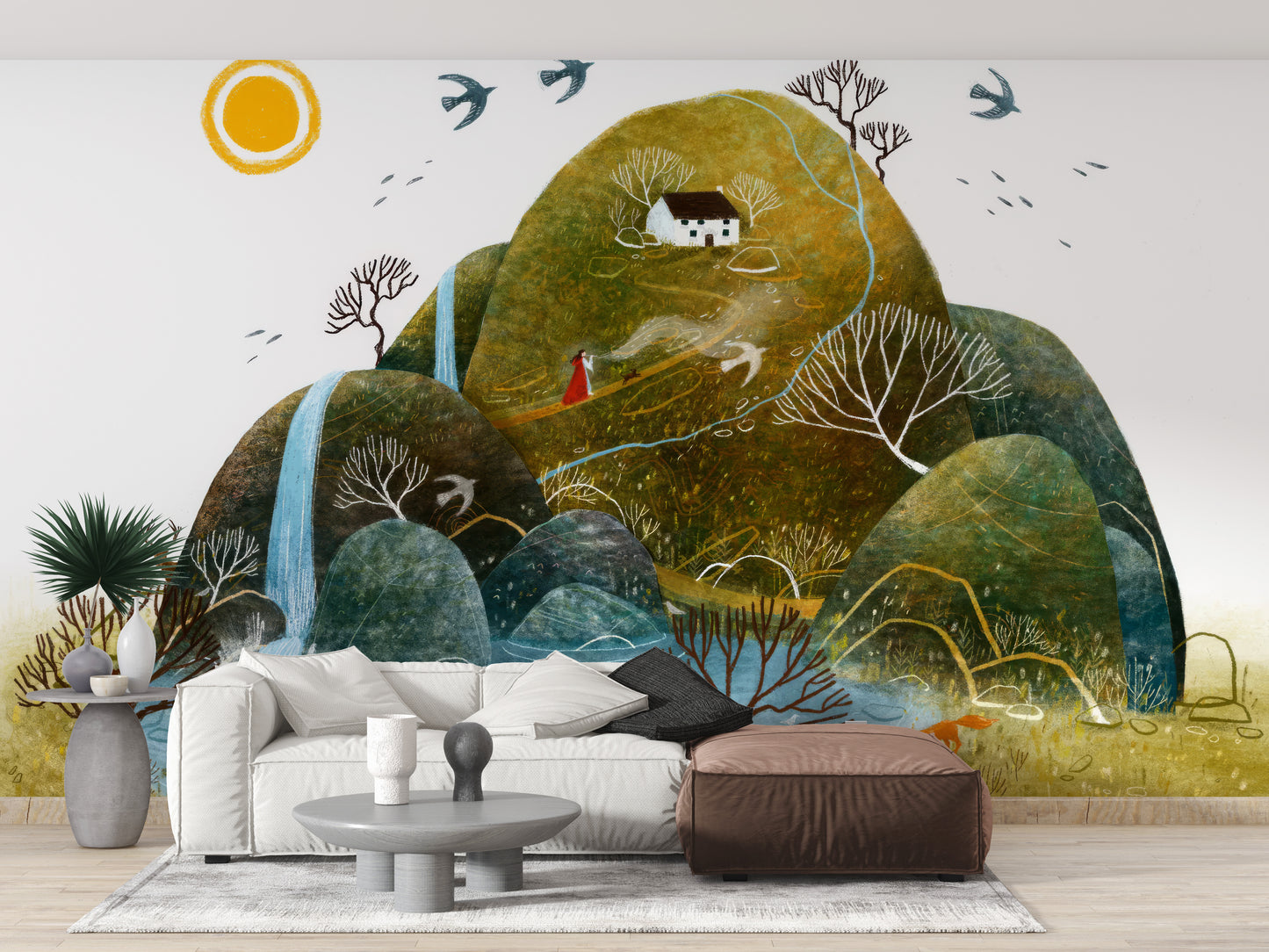 Serene Nature Wall Mural - Giffywalls