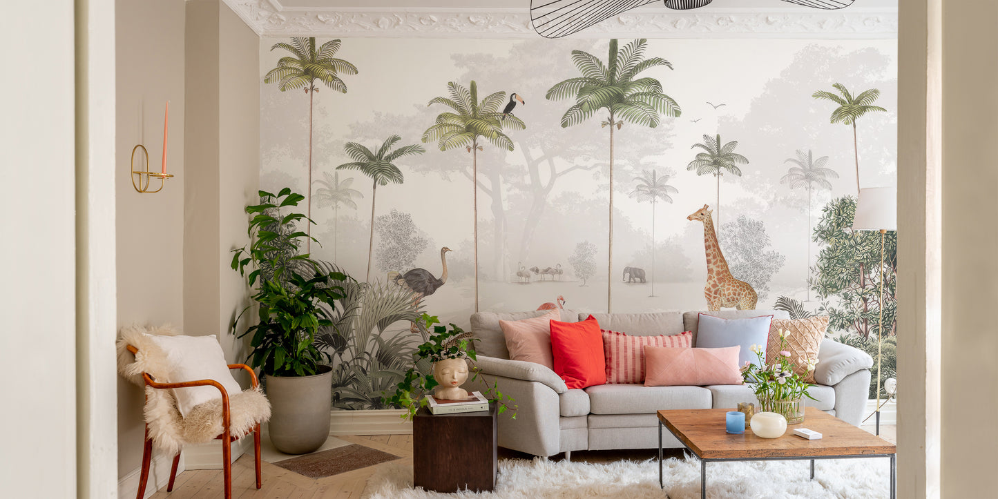 Rainforest Animal Wall Mural