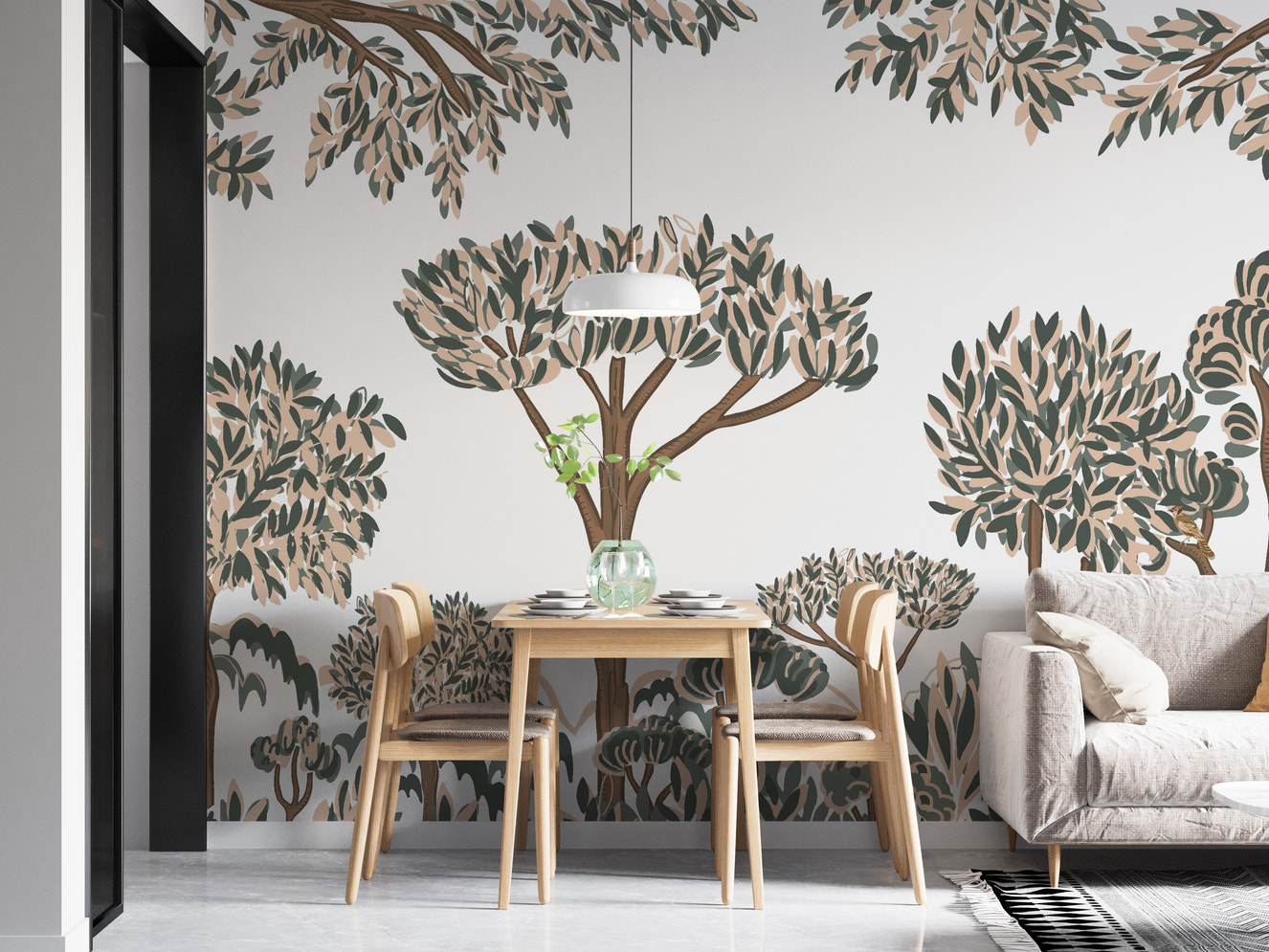 Tropical Tree Wallpaper Mural