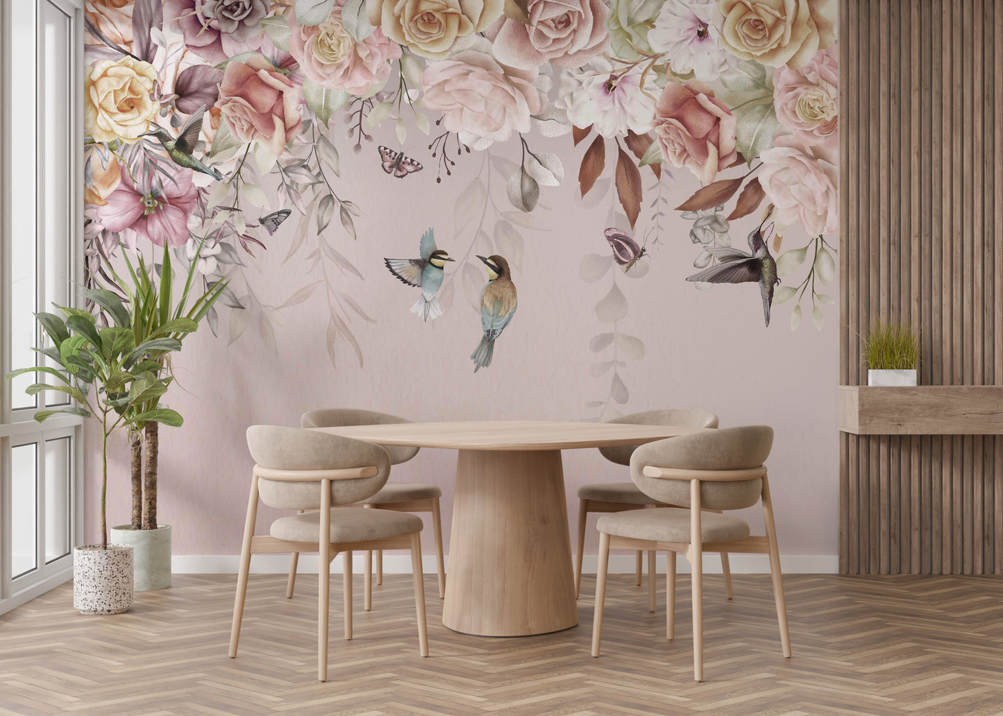 Vintage Blossoms Wall Mural