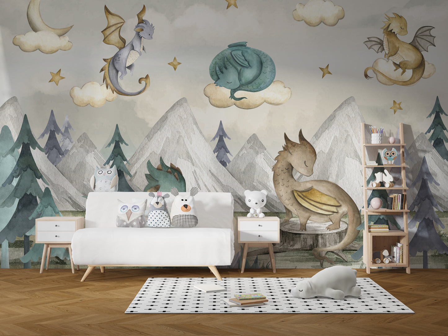 Dragon Fantasy World Wallpaper Mural