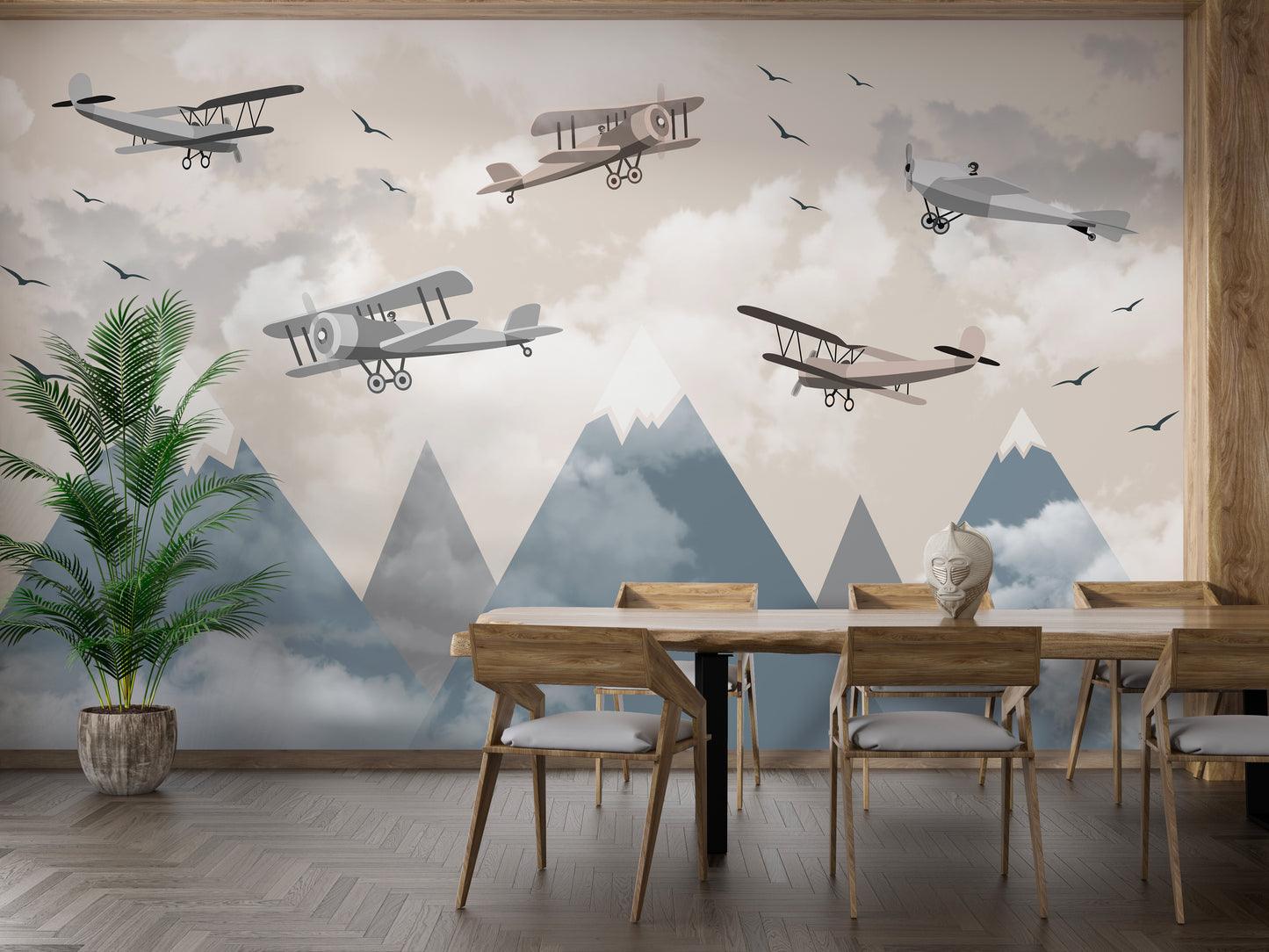 Vintage Aircraft Wall Mural