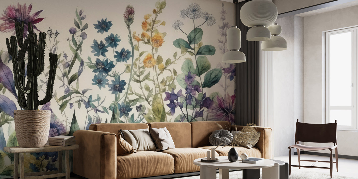 Vintage Flora Wall Mural