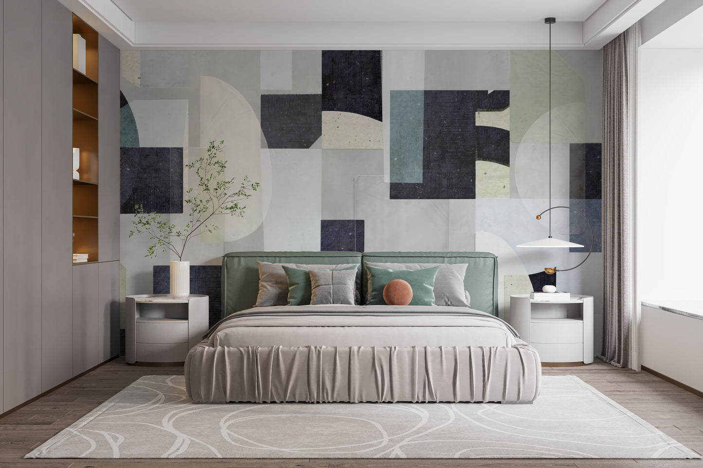 Abstract Geometric Wall Mural