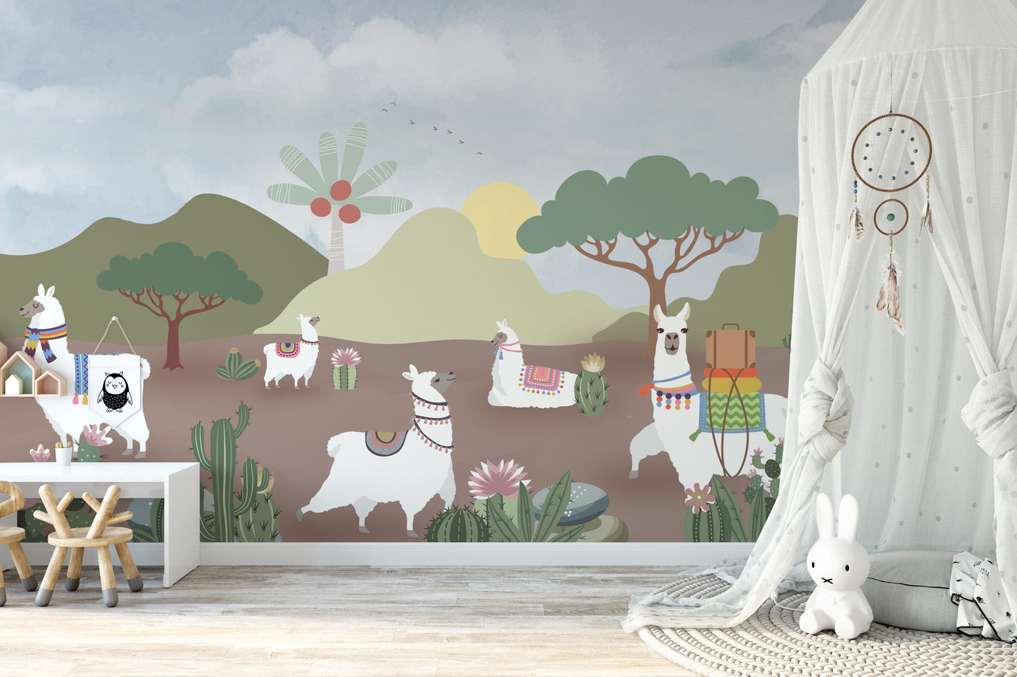 Alpaca Desert Wall Mural