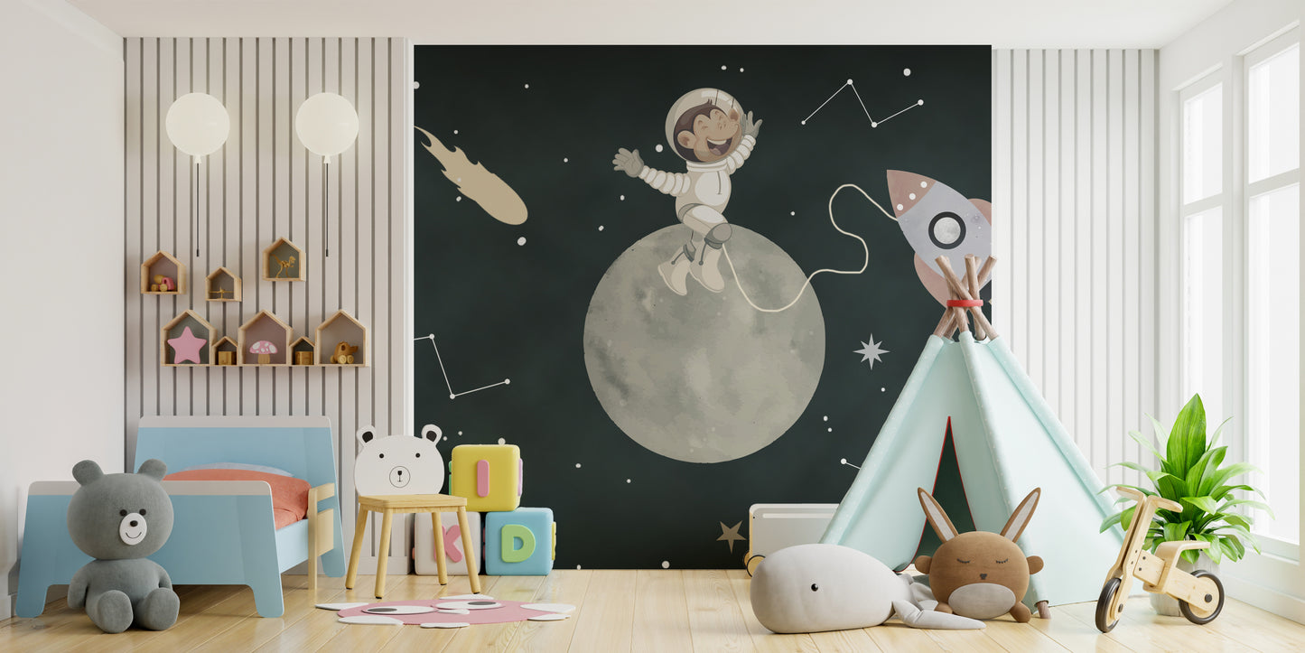 Space Pup Odyssey Wall Mural