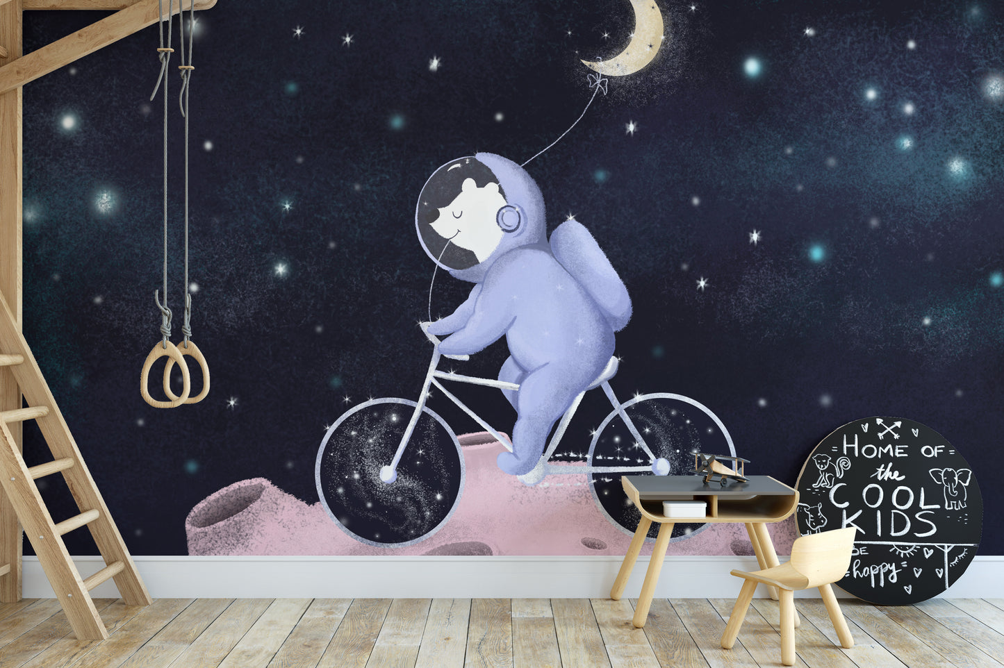 Moonlight Friends Wall Mural