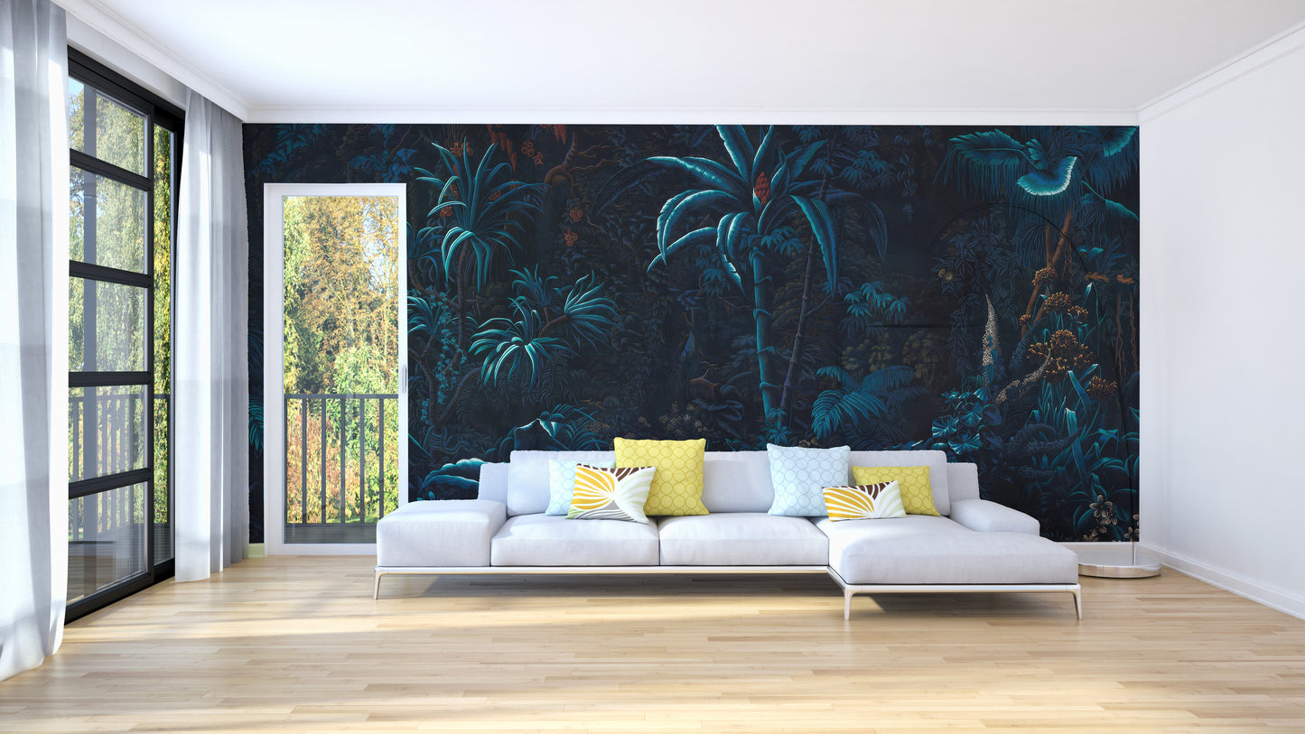 Moonlight Forest Wall Mural