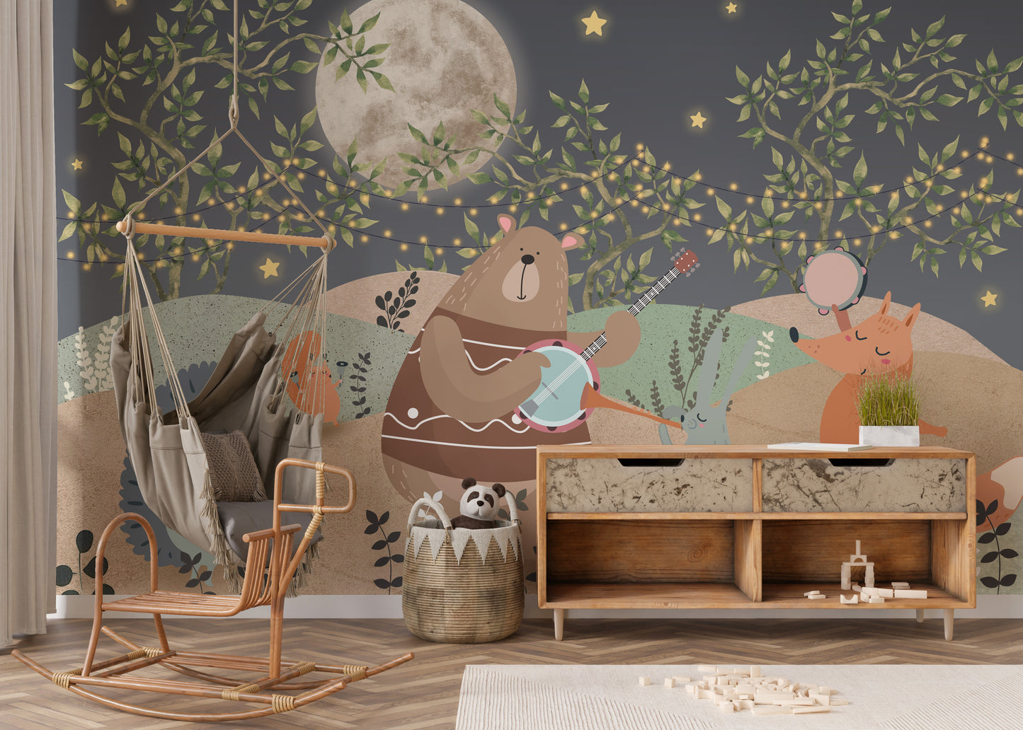 Enchanted Forest Party Wall Mural