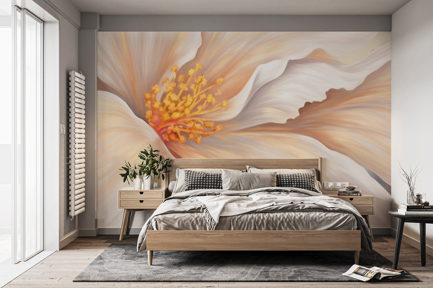 Elegant Oversized Floral Wall Mural