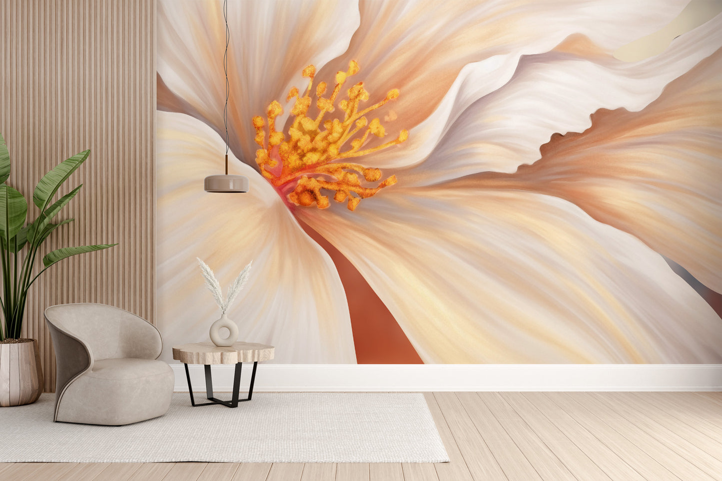 Elegant Oversized Floral Wall Mural