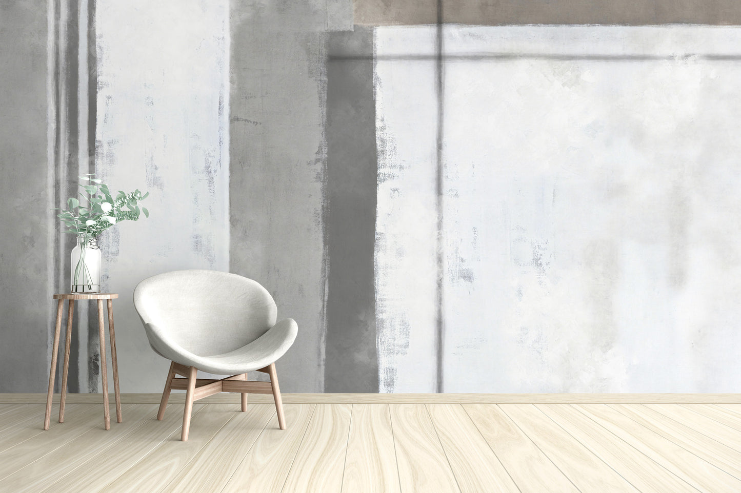 Soft gray minimalist geometric wallpaper
