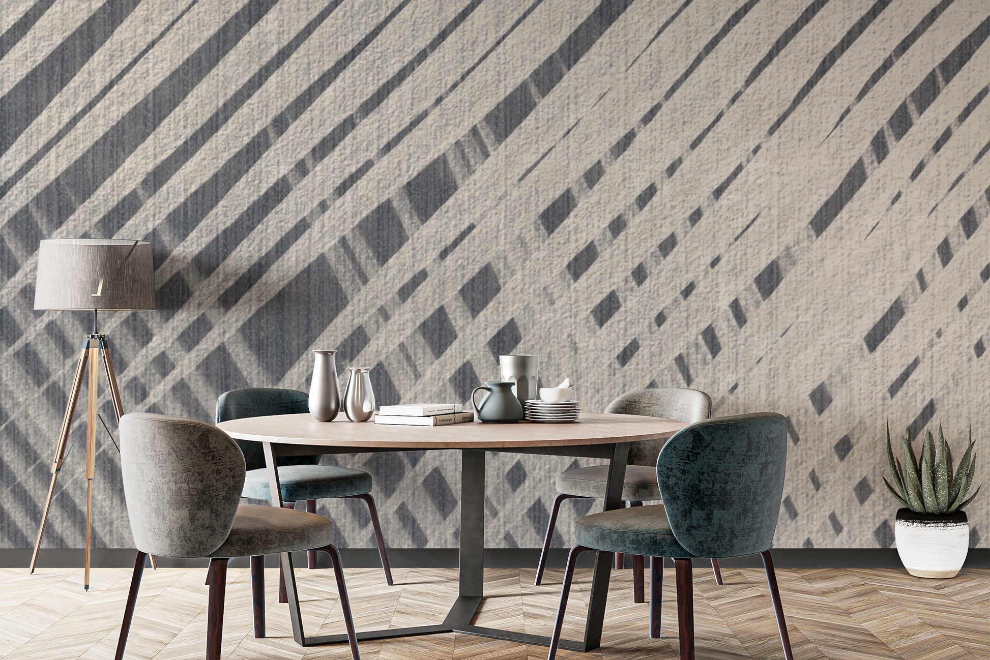 Minimalist geometric wallpaper for home walls
