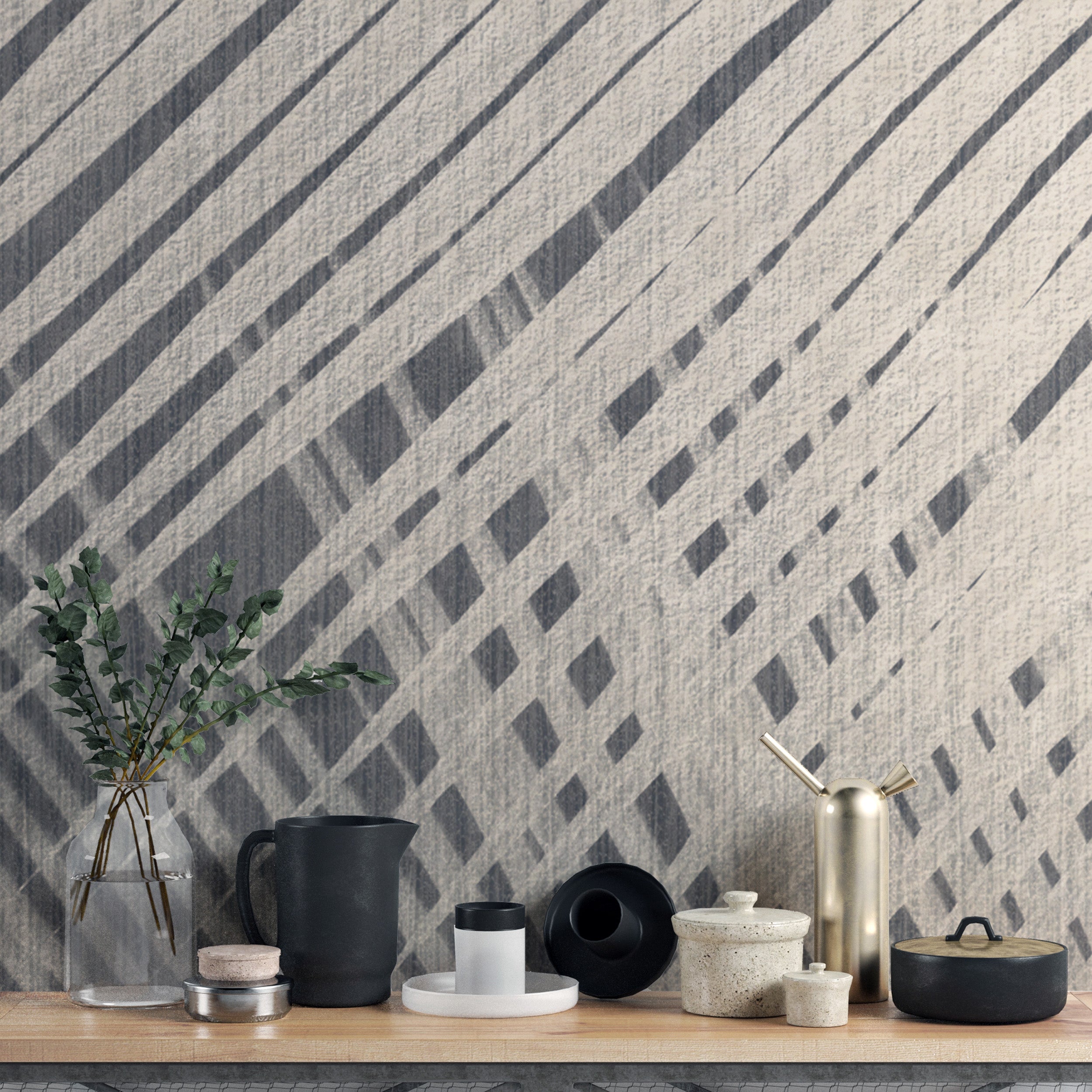 Geometric abstract textured wallpaper design
