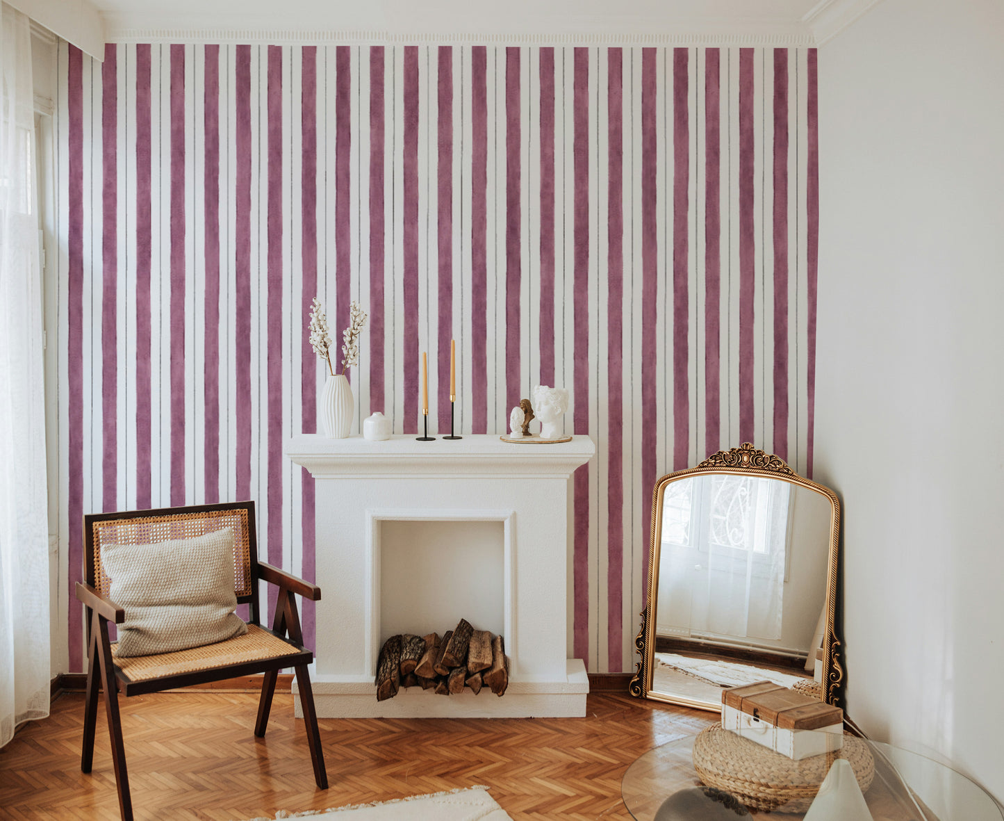 Bold Vertical Stripes Wallpaper for Walls
