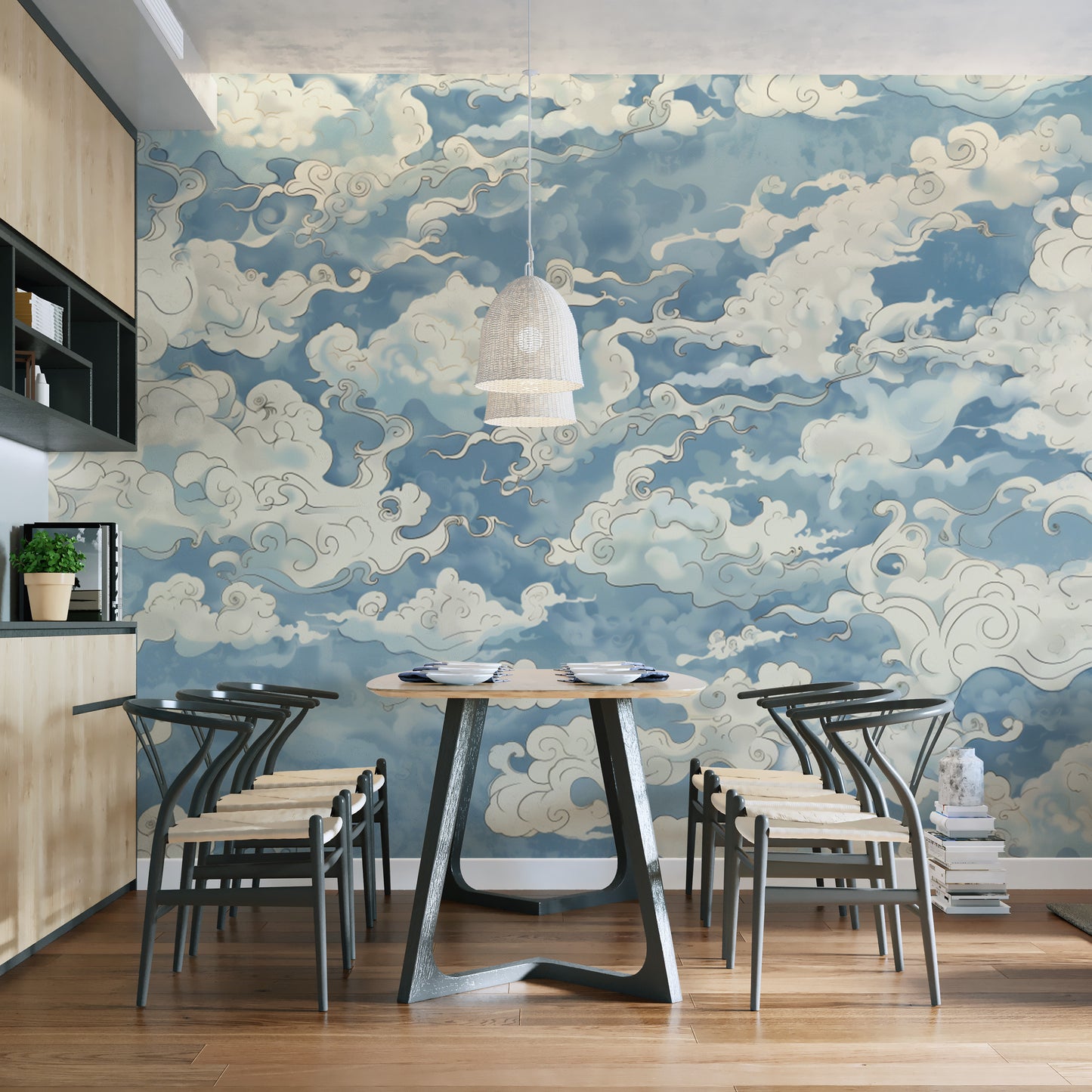 Dreamlike cloudscape wallpaper for walls