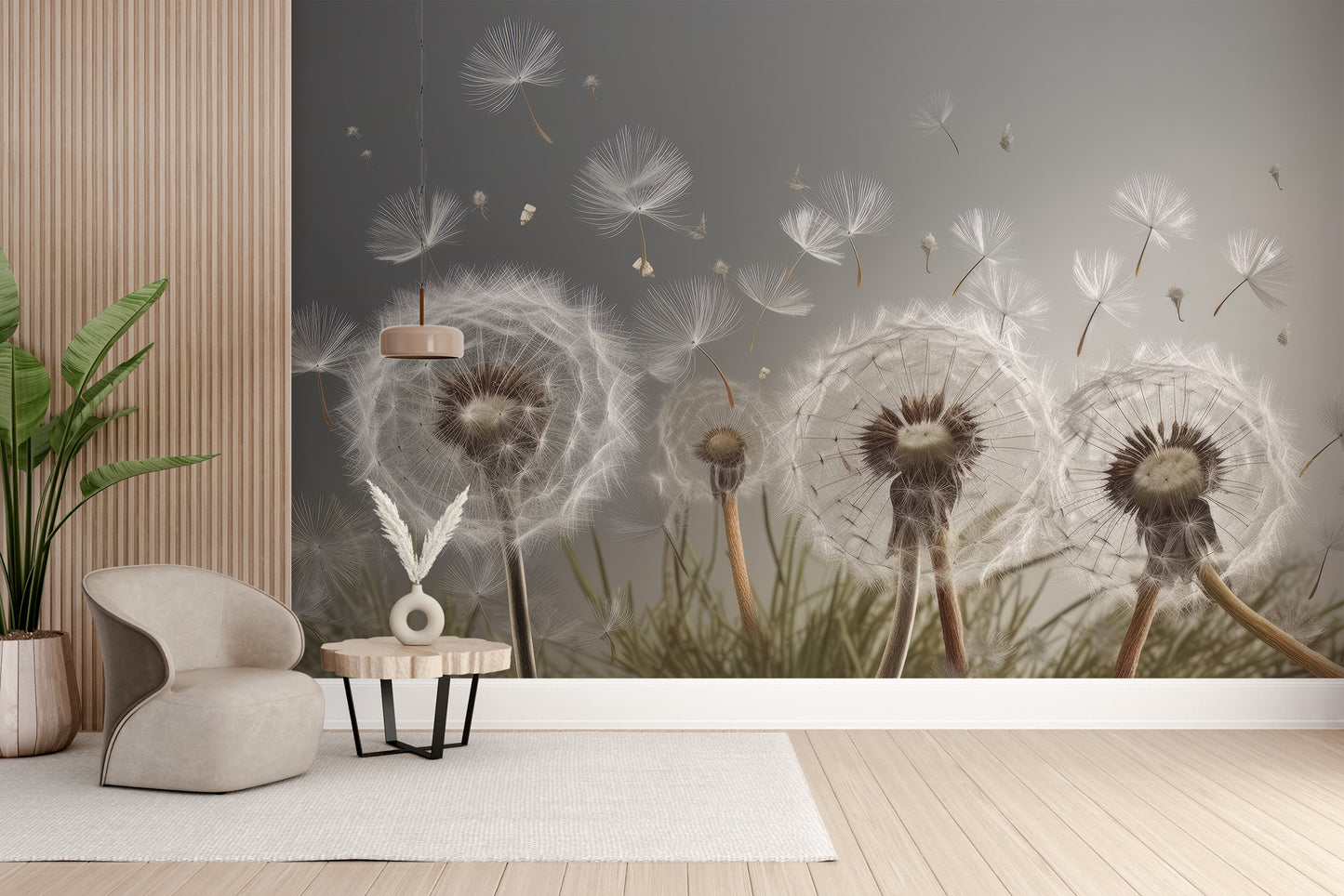 Dandelion Drifts Wallpaper Mural