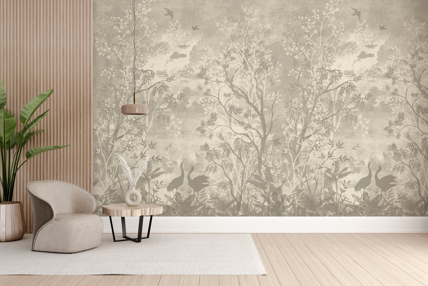 Moonlit Aves Wallpaper Mural