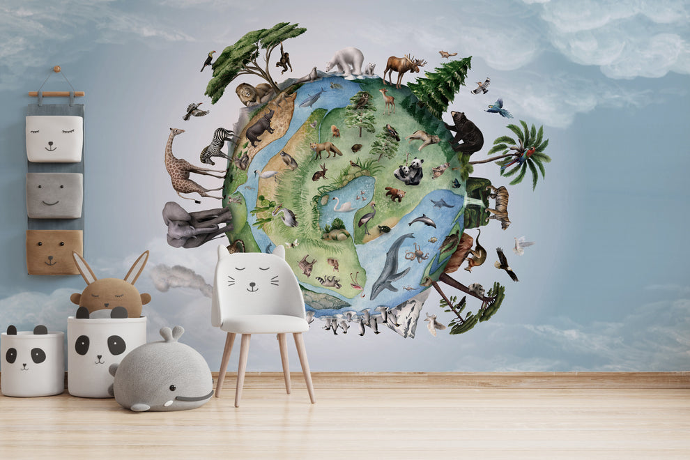 Animals Around Earth Wallpaper