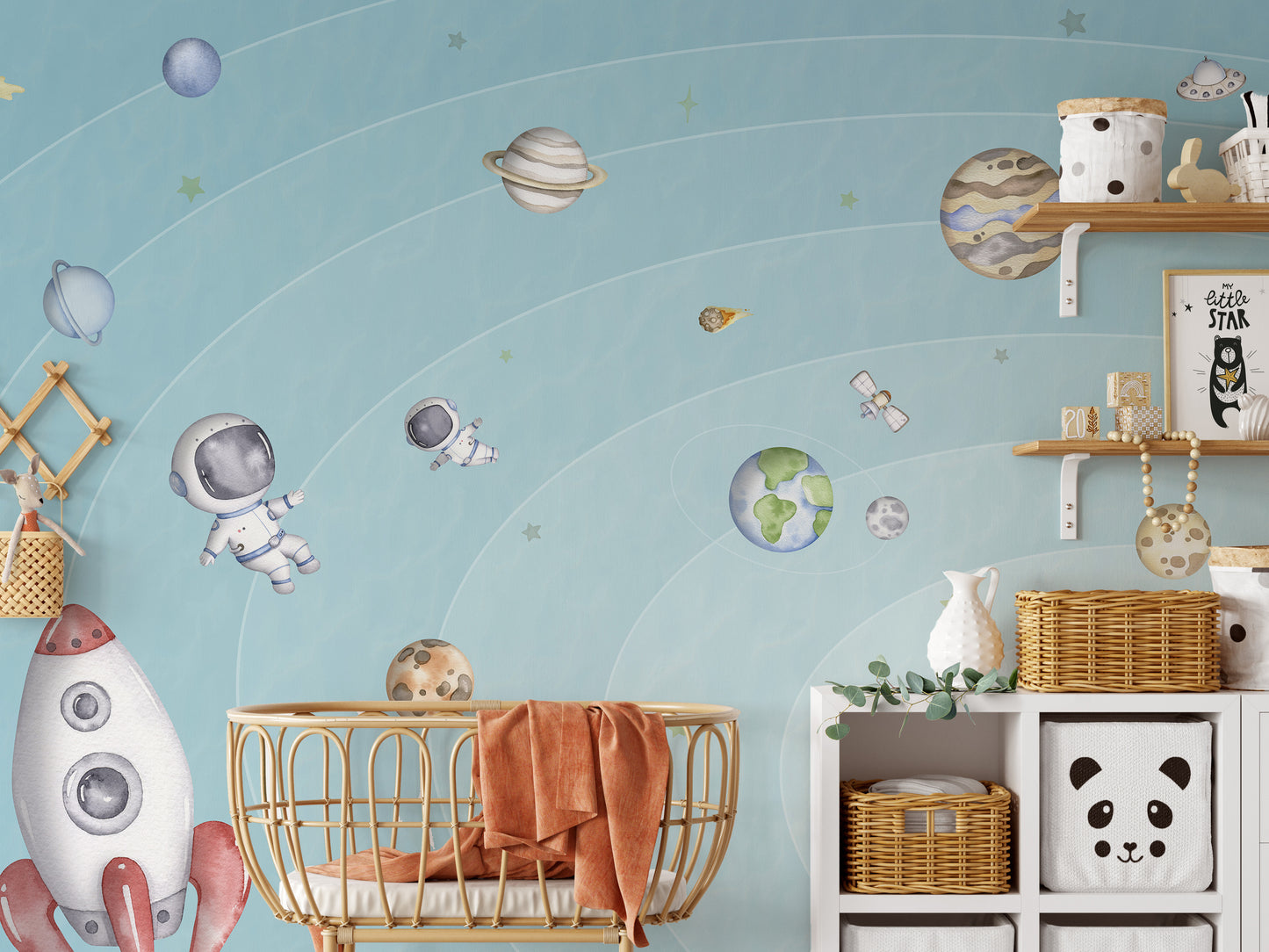 Space Joy Light Wall Mural