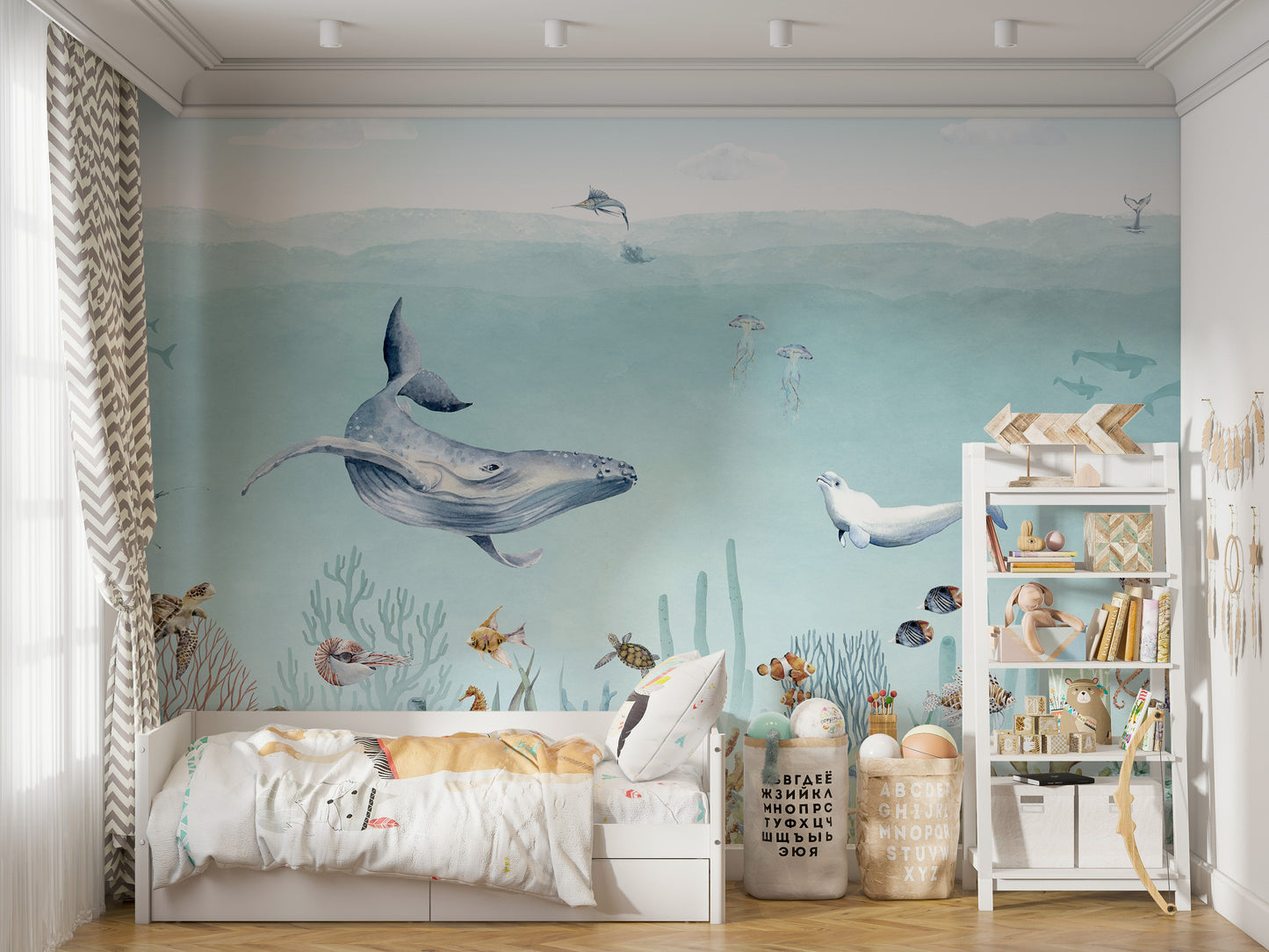 Secret sea life wallpaper murals