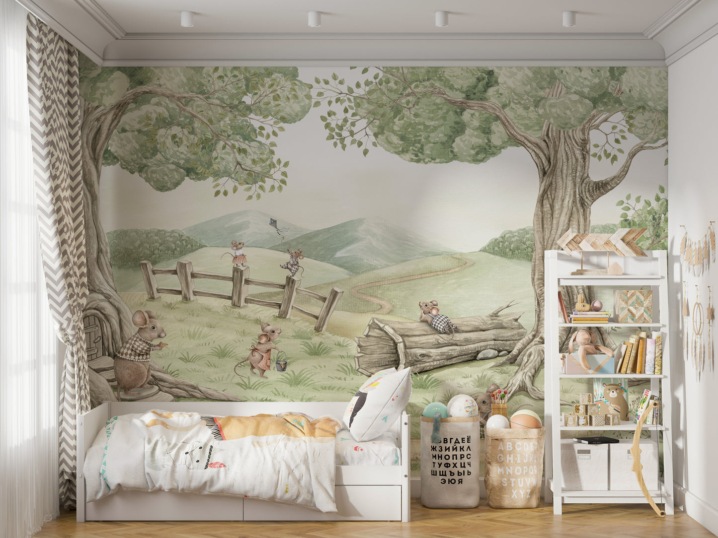 Mouse Family Wall Mural