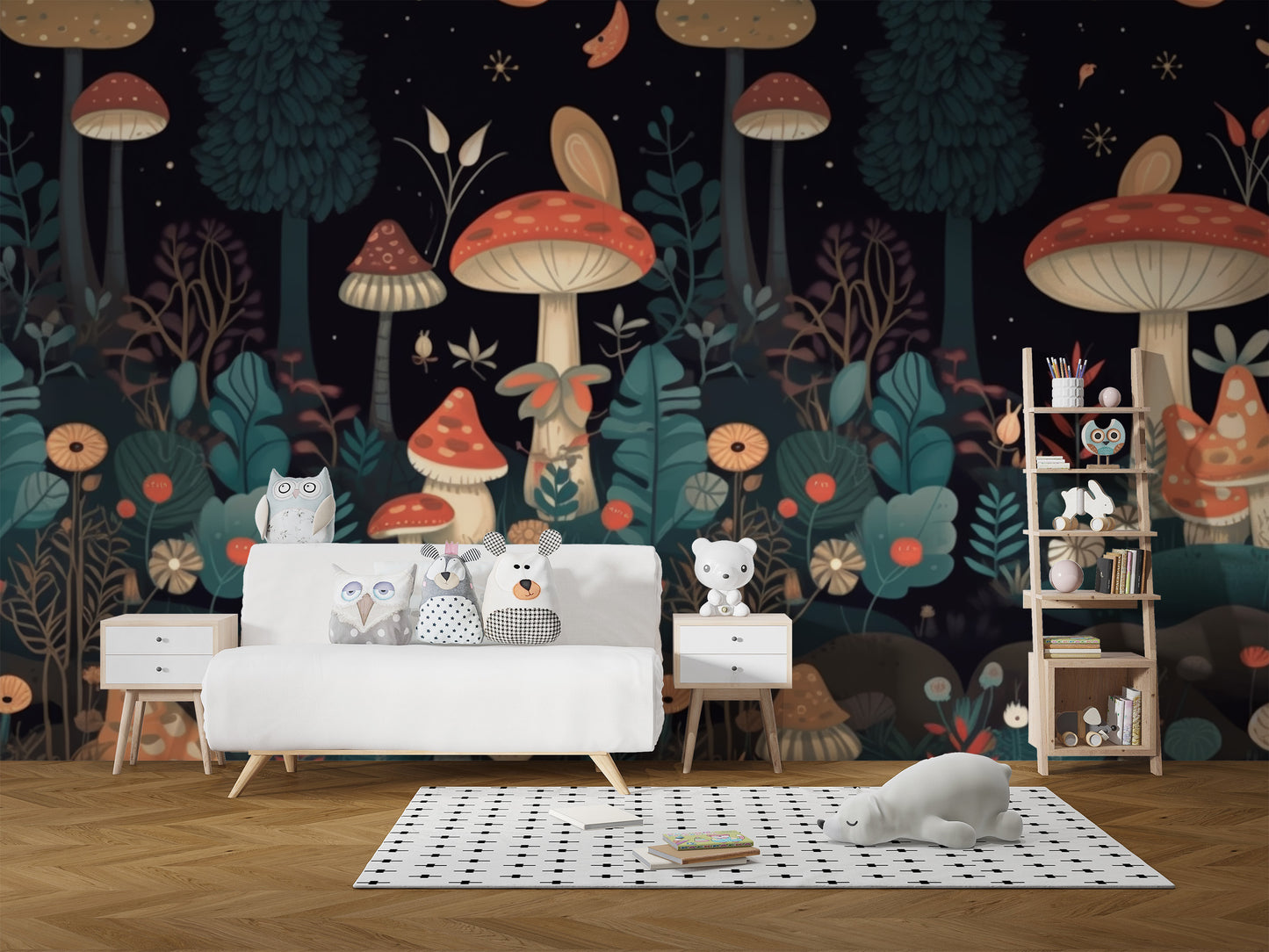 Mushroom Garden Wallpaper Mural