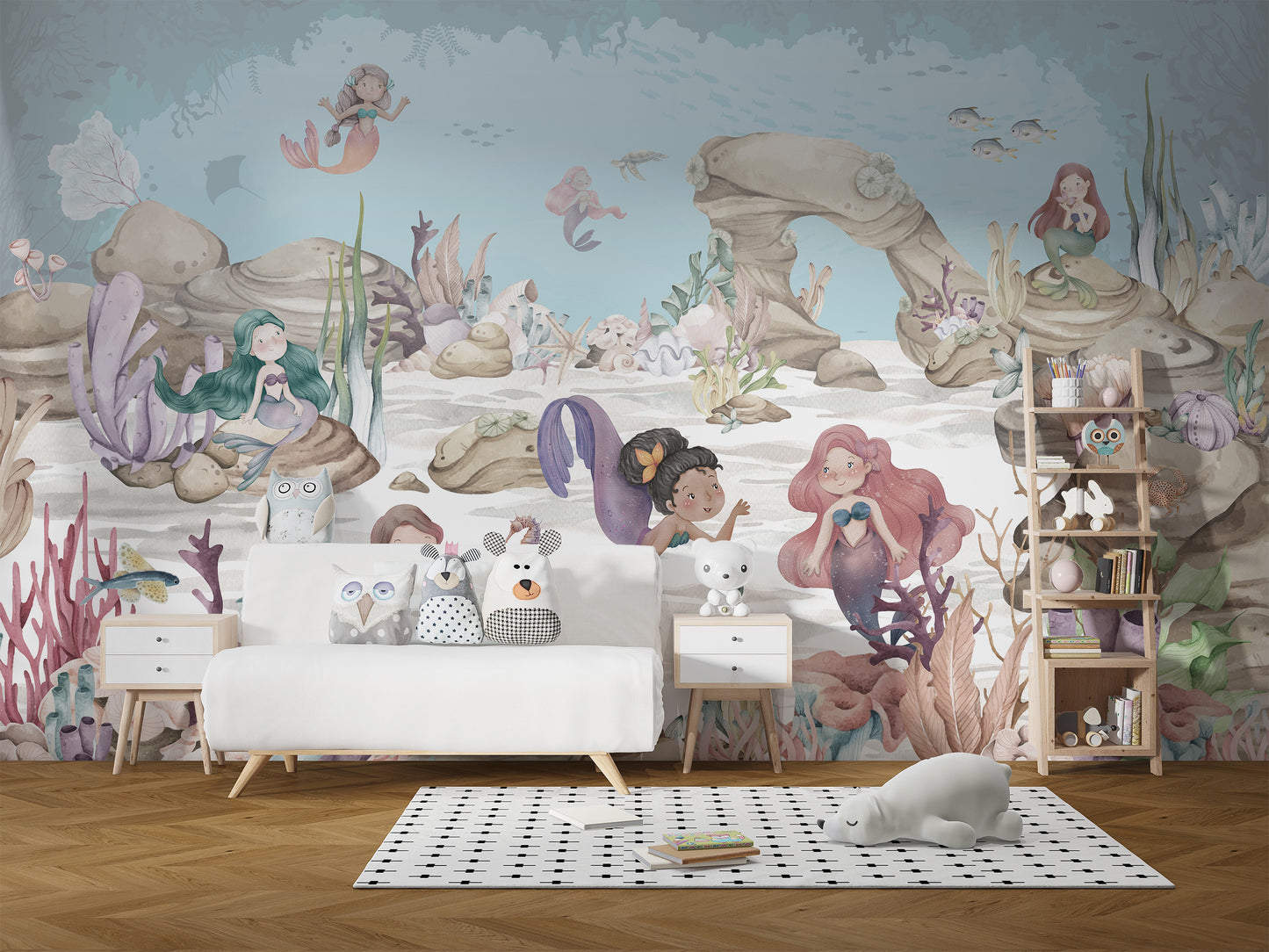 Mermaid Miracles wallpaper mural