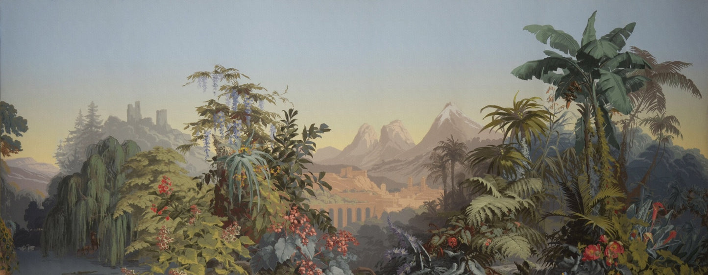 Tropical Forest & Mountains Wallpaper Murals