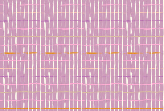 Purple Retro Handdrawn Lines Wallpaper