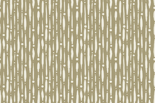 Dripping Lines Sage Green Wallpaper