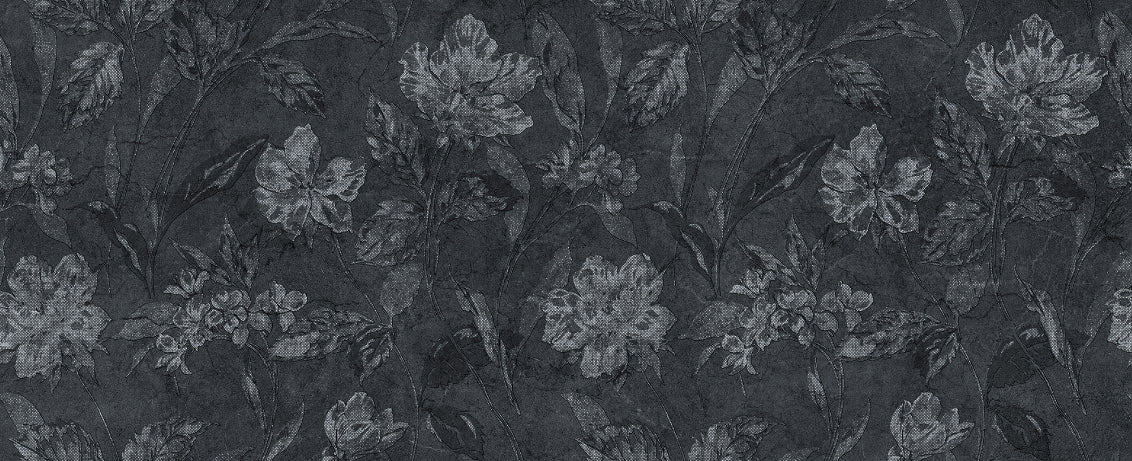 Black Floral Wallpaper