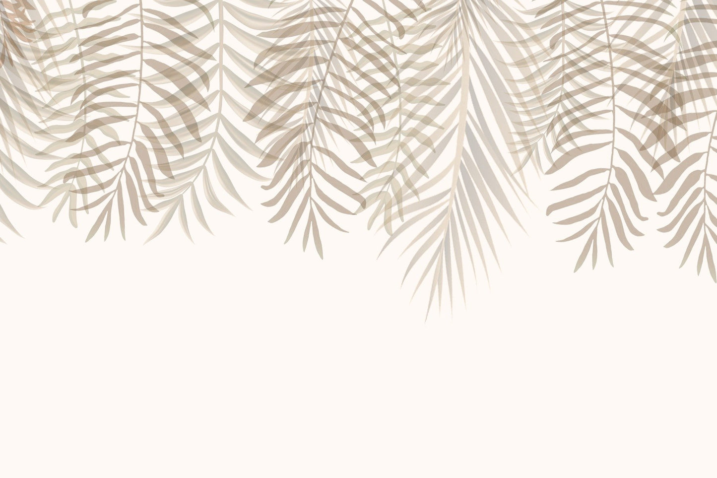 Serenity Palm Fronds Wallpaper Mural