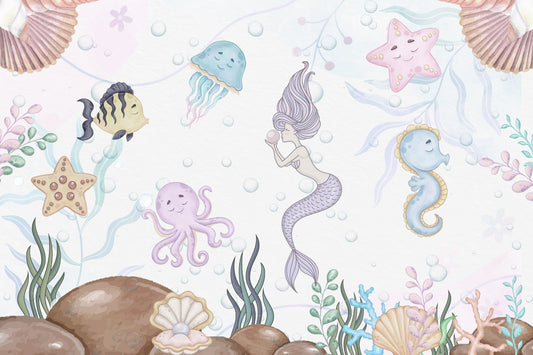 Aquatic Playland Wall Mural