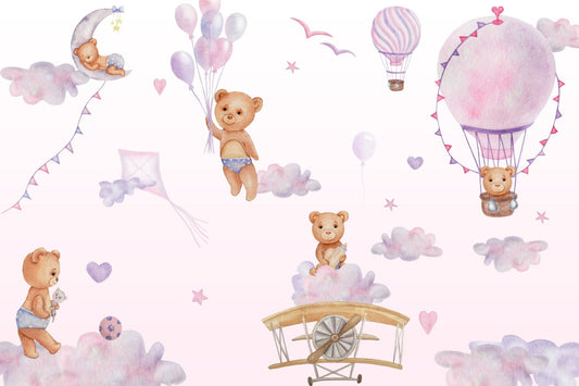 Bouncy Bear Sky Journey Mural