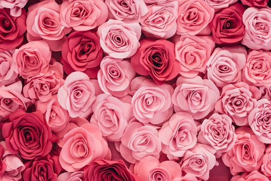 Pink Roses Wallpaper Mural