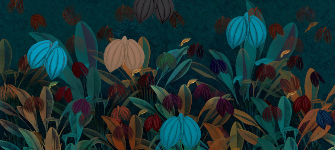 Colourful Botanical Wallpaper Mural