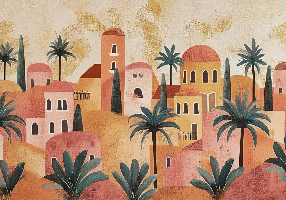 Terracotta House Wall Mural