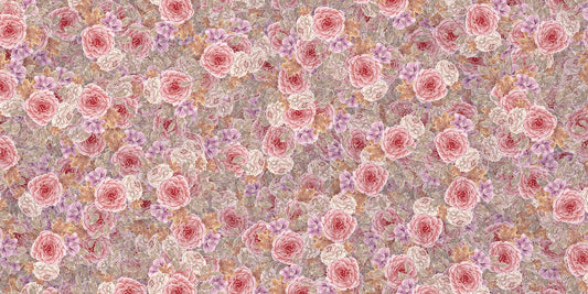 Pink Roses Floral Watercolor Wallpaper Murals