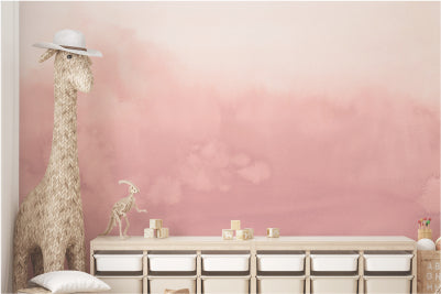 Ombre wallpaper featuring a smooth gradient transition of colors, creating a calming and stylish backdrop for any room.