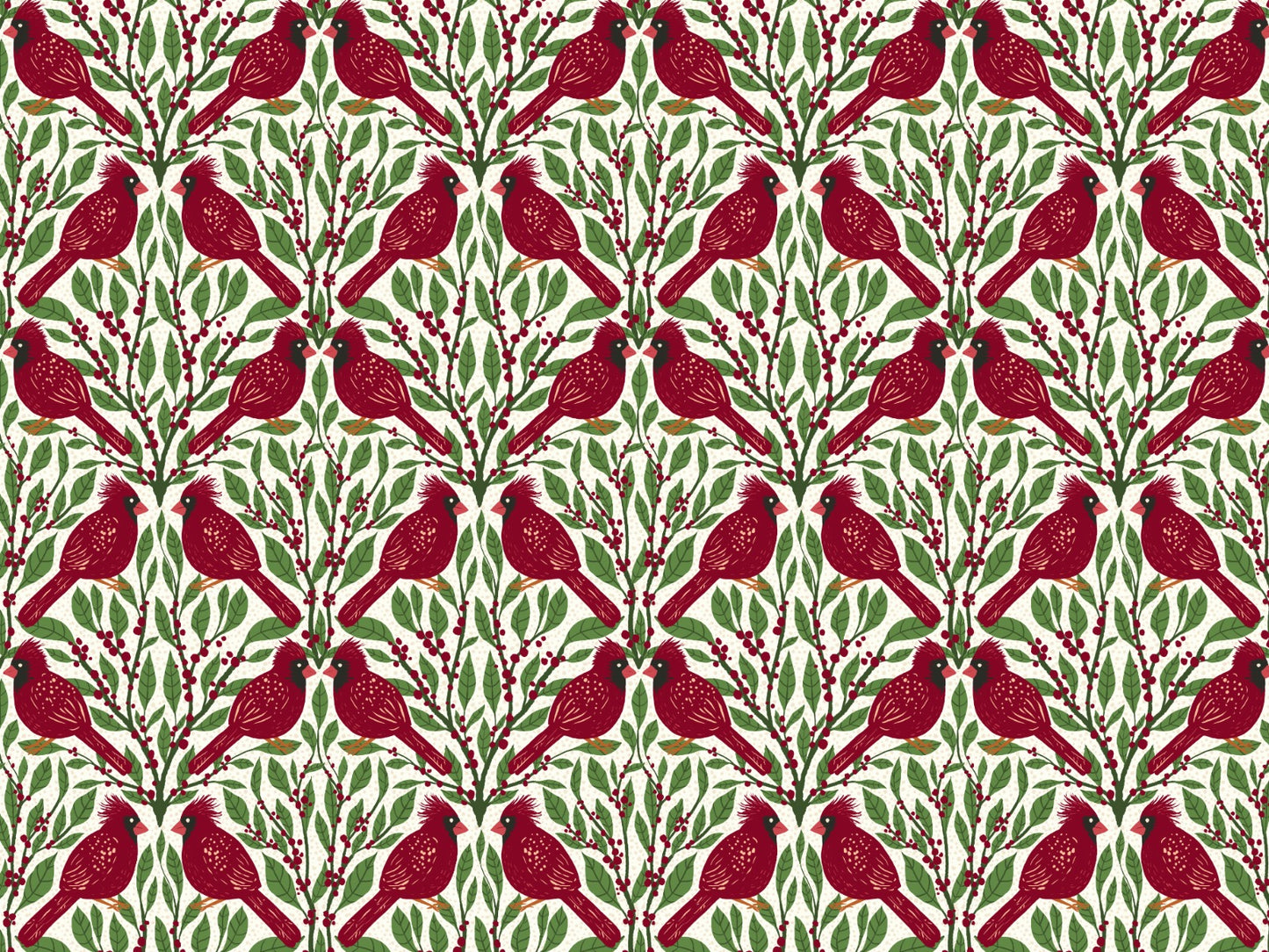 Burgundy Red Cardinals Wallpaper Murals