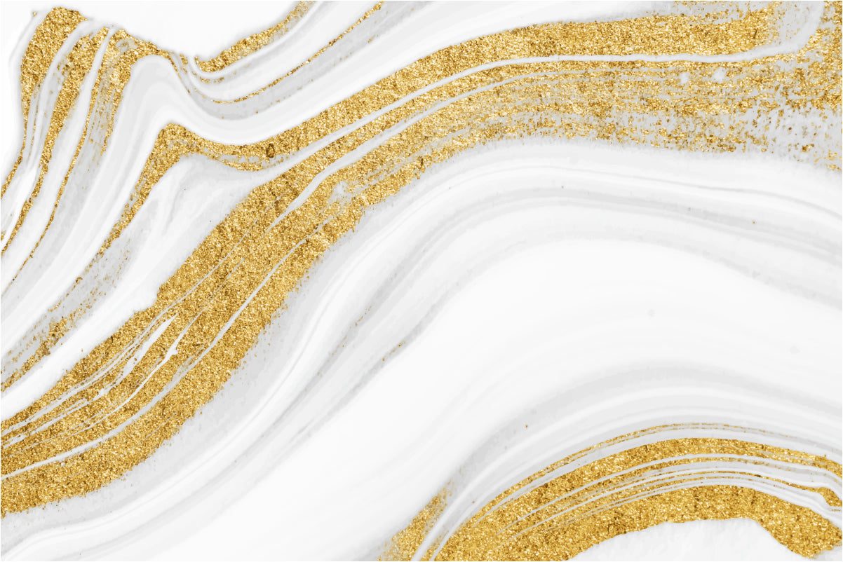 White Gold Marble Peel And Stick Wallpaper Mural | Giffywalls